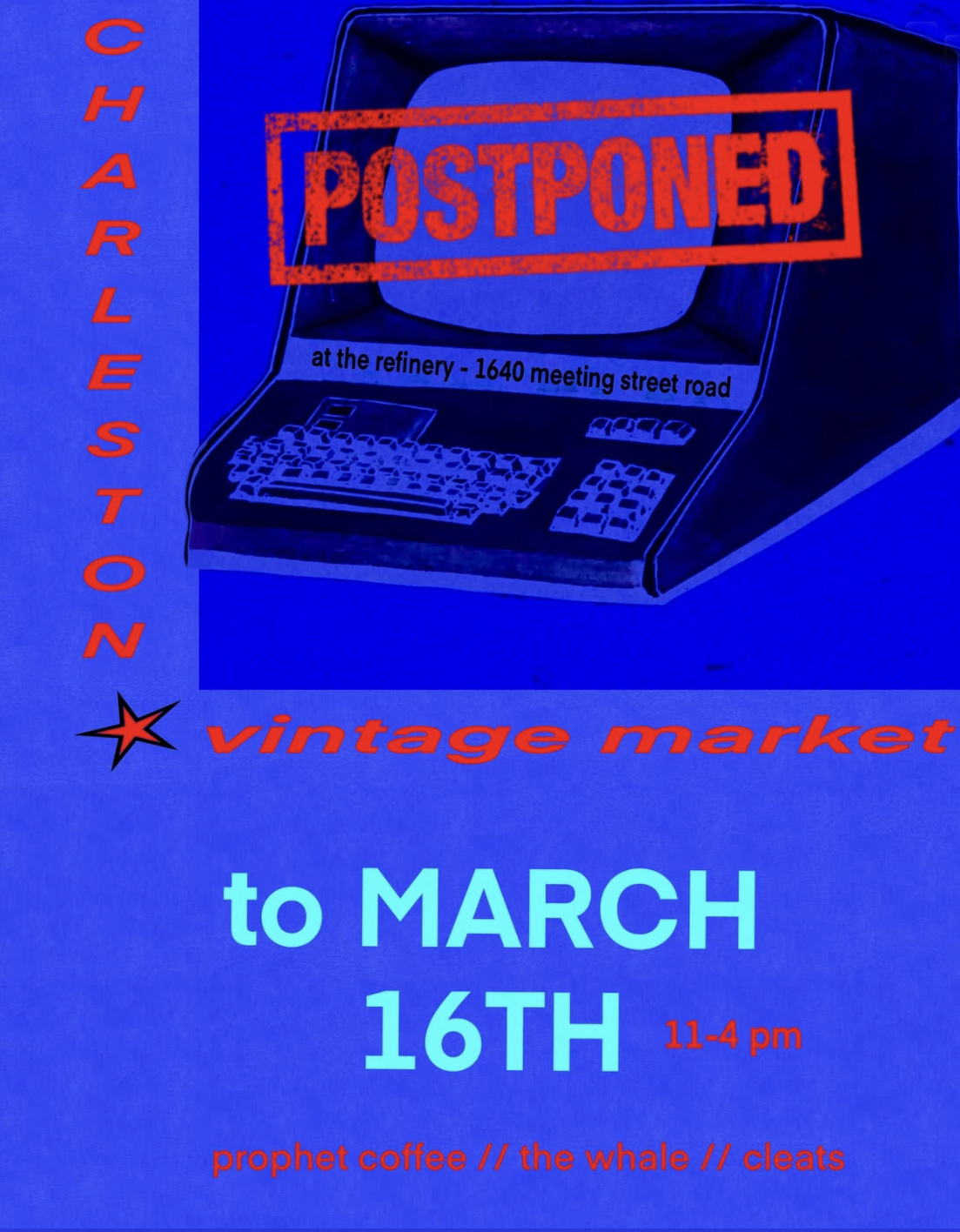 Charleston Vintage Market (Postpone Date: March 30)