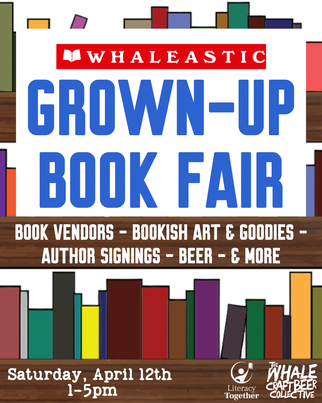 Whaleastic Grown-Up Book Fair