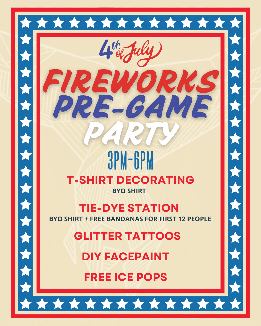 Fireworks Pre-Game Party
