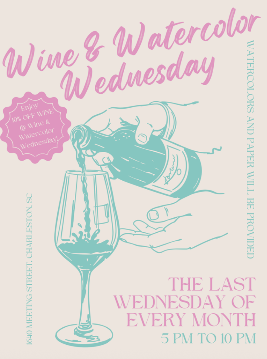 Wine + Watercolor Wednesday